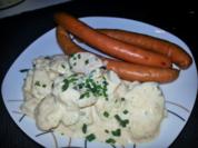 Weihnachts Kartoffelsalat mit Würstchen - Rezept