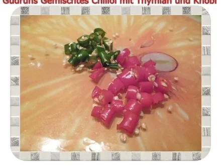 Öl: Gemischtes Chiliöl mit Thymian und Knobi - Rezept - Bild Nr. 3