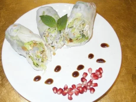 Sommerrollen mit Hühnchenfüllung - Rezept