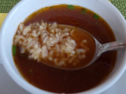 Tomaten - Paprika - Reissuppe - Rezept