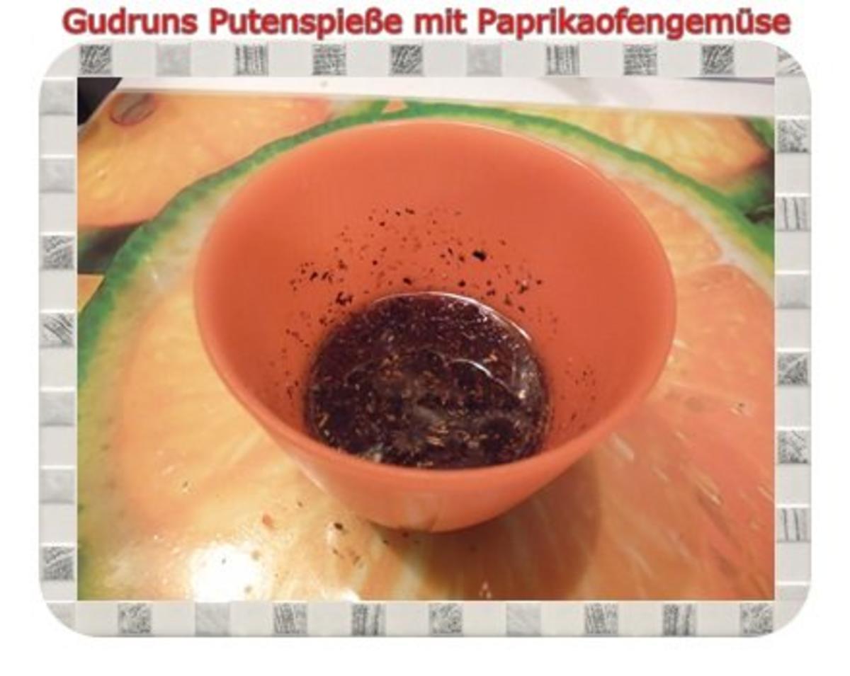 Geflügel: Putenspieße auf Kartoffel-Paprikaofengemüse - Rezept - Bild Nr. 5