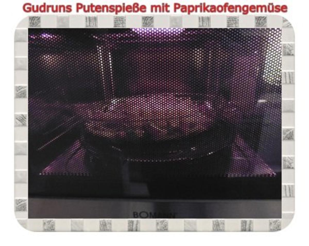 Geflügel: Putenspieße auf Kartoffel-Paprikaofengemüse - Rezept - Bild Nr. 7