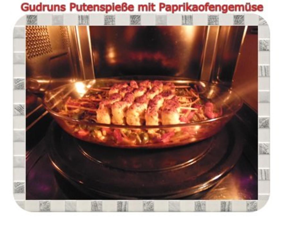 Geflügel: Putenspieße auf Kartoffel-Paprikaofengemüse - Rezept - Bild Nr. 8