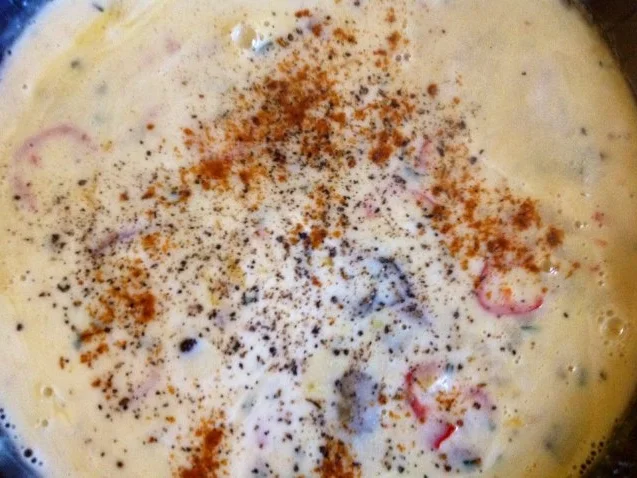 Spaghetti mit Trüffel, halbgetrockneten Kirschtomaten und Orangen-Sahnesoße - Rezept - Bild Nr. 10