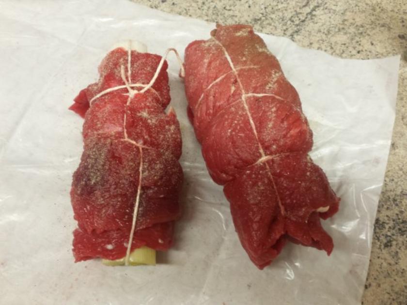 Rinder Rouladen mit Lauchfüllung - einfach - von sumueki