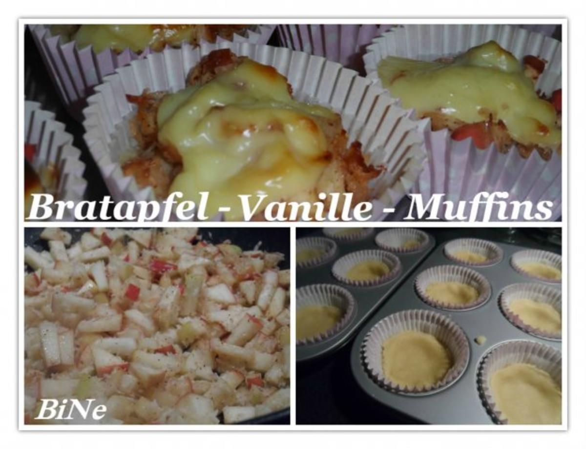 Bilder für BiNe` S BRATAPFEL - VANILLE - MUFFINS - Rezept