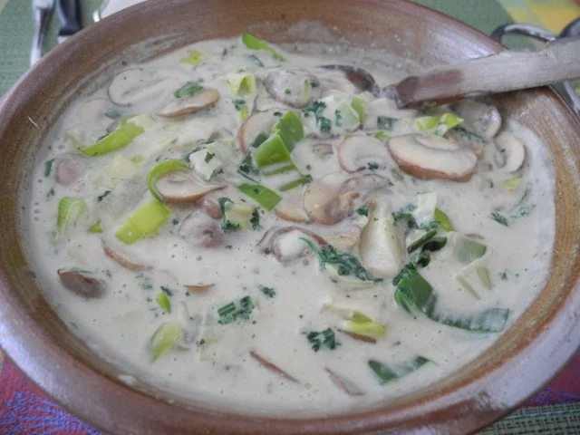 Champignon - Lauch in Kokosmilch mit Petersilie an Naturreis - Rezept - Bild Nr. 2