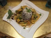 Rotes Heuschrecken Curry mit Wokgemüse - Rezept