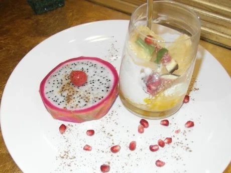 Eingelegte Likörorangen mit Vanilleeis - Rezept