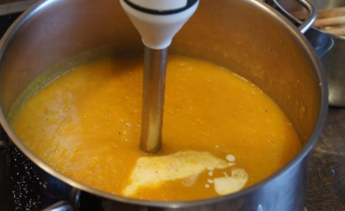 Curry-Kartoffelcremesuppe mit Einlage - Rezept - Bild Nr. 8