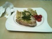 Gefüllte Gnocchi mit Basilikumöl und karamellisierten Cherrytomaten - Rezept