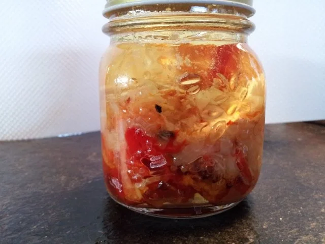 gegrilltes, feuriges Knoblauch-Chiliöl - Rezept - Bild Nr. 2