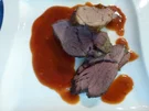 Hirschbraten mit köstlicher Sauce - Rezept
