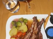 Werner's Hase mit Rosenkohl und Kartoffeln - Rezept