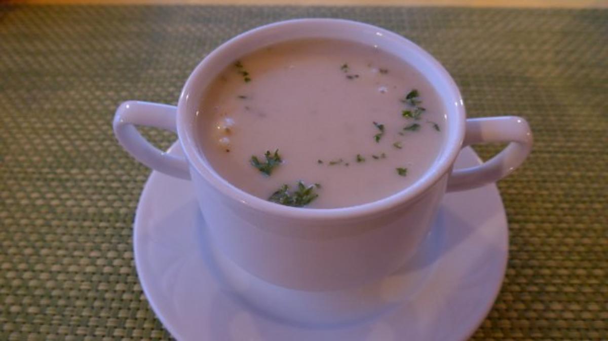 Bilder für Veggi´s - Heiliges Abendmahl : Vorsuppe : Kokos - Blumenkohlsuppe - Rezept