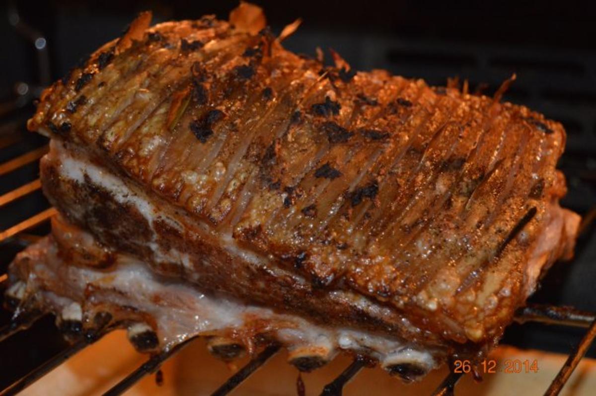 Bilder für sprængt flæsk Flæskesteg - dänischer Schweinebraten - Rezept