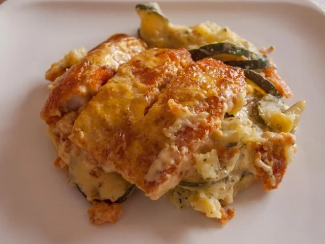 Gratin mit Fischstäbchen - Rezept