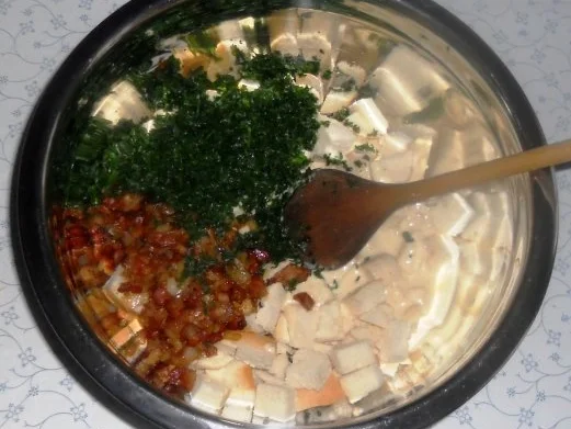 "Serviettenknödel" mit Rippenspeck à la "Oórndrasch"................. (Rzpt. um 1978) - Rezept - Bild Nr. 9