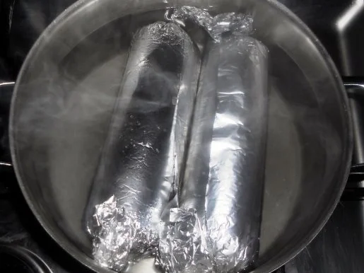 "Serviettenknödel" mit Rippenspeck à la "Oórndrasch"................. (Rzpt. um 1978) - Rezept - Bild Nr. 15