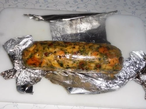 "Serviettenknödel" mit Rippenspeck à la "Oórndrasch"................. (Rzpt. um 1978) - Rezept - Bild Nr. 16