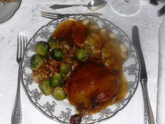 "Serviettenknödel" mit Rippenspeck à la "Oórndrasch"................. (Rzpt. um 1978) - Rezept - Bild Nr. 23