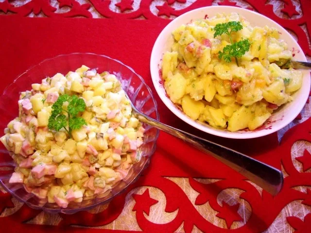 Kartoffelsalat - mit Mayonnaise oder mit Speck?? - Rezept