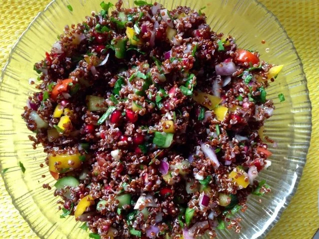 Roter Quinoa Salat - Rezept - Bild Nr. 4