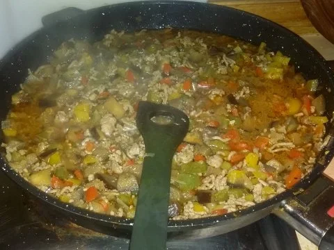 Ratatouille mit Hackfleisch und Reis - Rezept - Bild Nr. 4