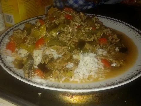 Ratatouille mit Hackfleisch und Reis - Rezept - Bild Nr. 5