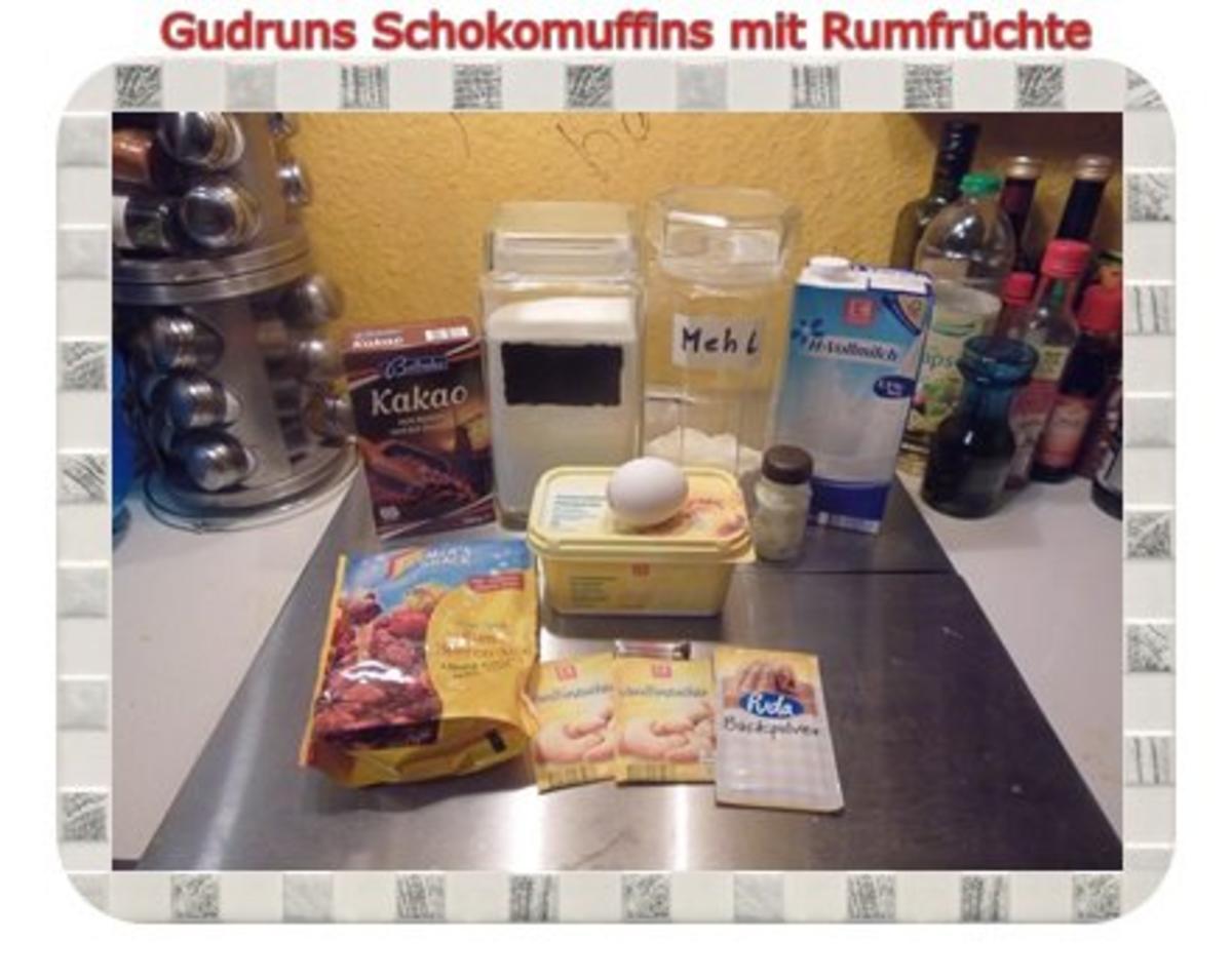 Muffins: Schoko-Muffins mit Rum-Beeren - Rezept - Bild Nr. 2