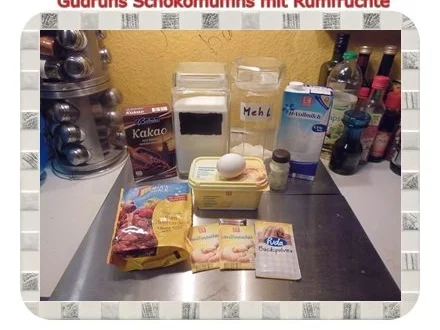 Muffins: Schoko-Muffins mit Rum-Beeren - Rezept - Bild Nr. 2