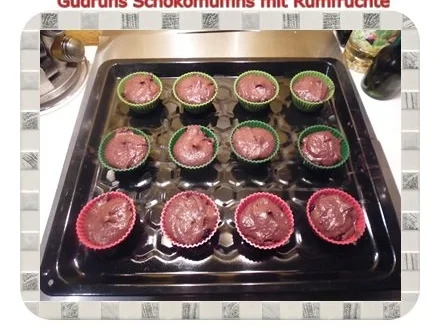 Muffins: Schoko-Muffins mit Rum-Beeren - Rezept - Bild Nr. 11