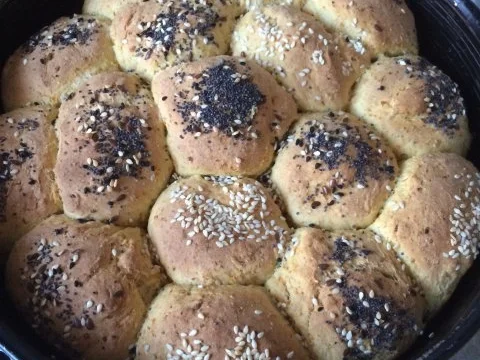 Möhren - Dinkel Brötchen - Rezept