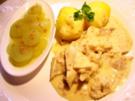 Suppenhuhn in Senfsoße - Rezept