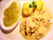 Suppenhuhn in Senfsoße - Rezept