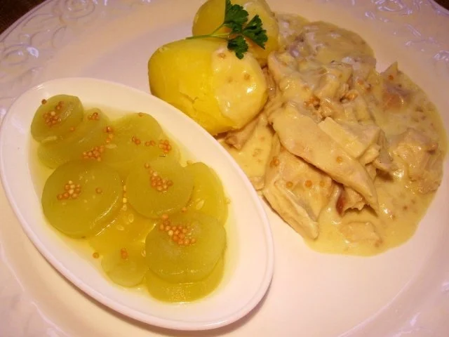 Rezept: Suppenhuhn in Senfsoße Bild Nr. 8 Suppenhuhn in Senfsoße - Rezept - Bild Nr. 8