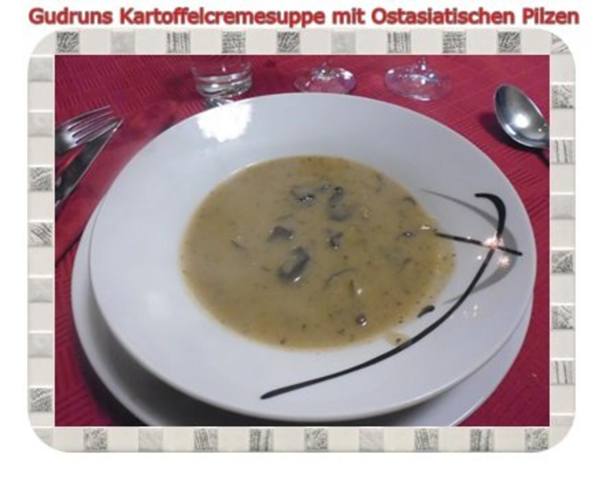 Bilder für Suppe: Kartoffelcremesuppe mit Ostasiatischen Pilzen - Rezept