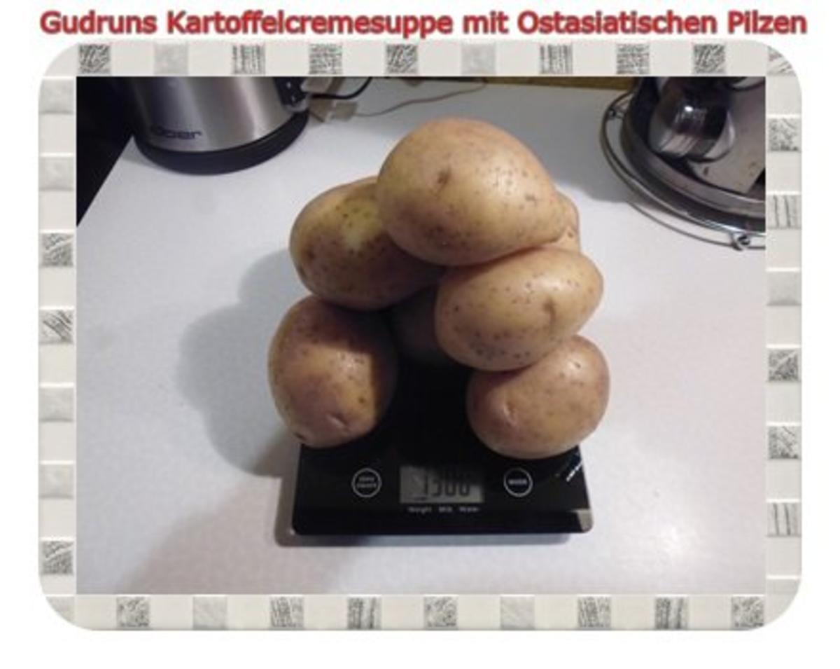 Suppe: Kartoffelcremesuppe mit Ostasiatischen Pilzen - Rezept - Bild Nr. 2