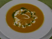 Rezept: Kรผrbis - Sellerie - Suppe mit Minzรถl Kรผrbis - Sellerie - Suppe mit Minzรถl - Rezept