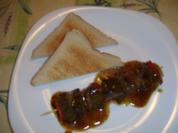 Rezept: Hirsch Schaschlik "Zapfengrund" Hirsch Schaschlik "Zapfengrund" - Rezept