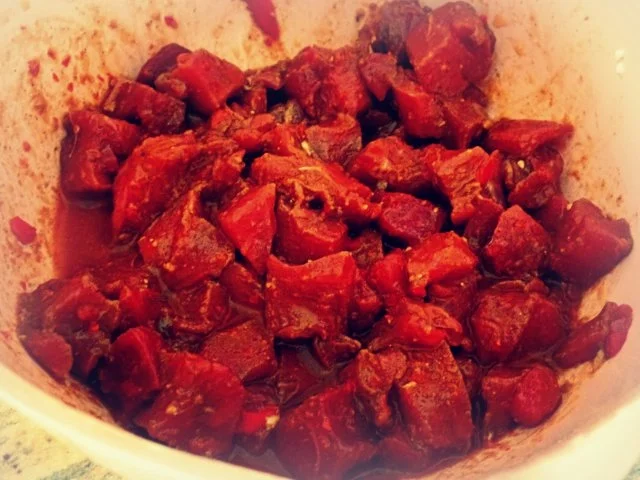 Marinade mit Chili und Knoblauch für Fleisch oder Tofu - Rezept