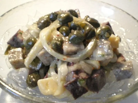 Pressack Rot Weiss sauer mit Kapern - Rezept