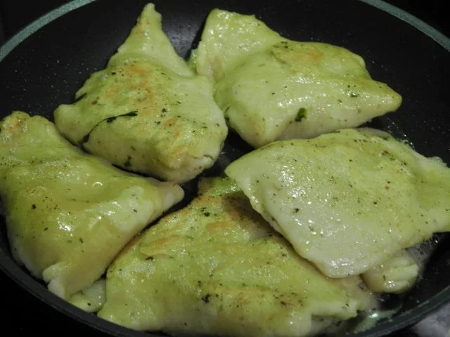 Vegane Maultaschen mit Zwiebel - Spinat - Füllung an gebratenen Zwiebeln - Rezept - Bild Nr. 5