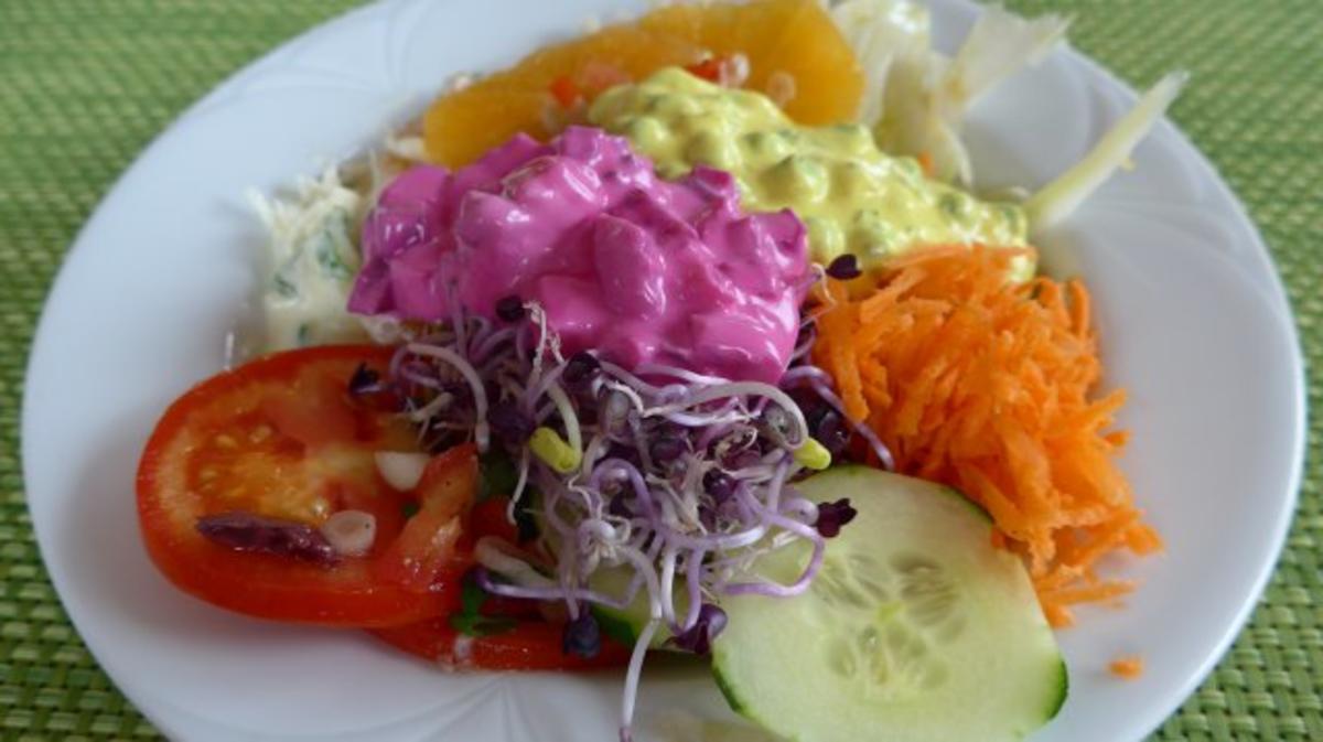 Bilder für Salat : Bunter Salat-Teller....der Nächste - Rezept