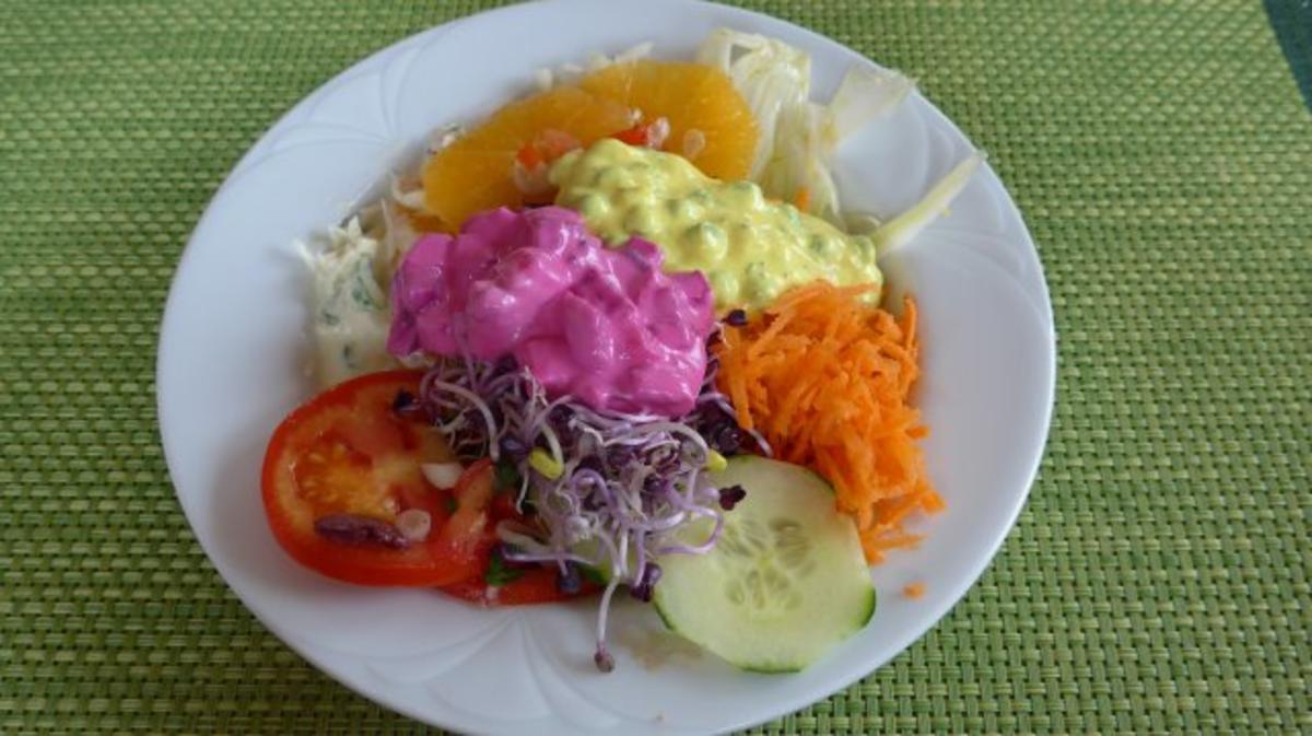 Salat : Bunter Salat-Teller....der Nächste - Rezept - Bild Nr. 2