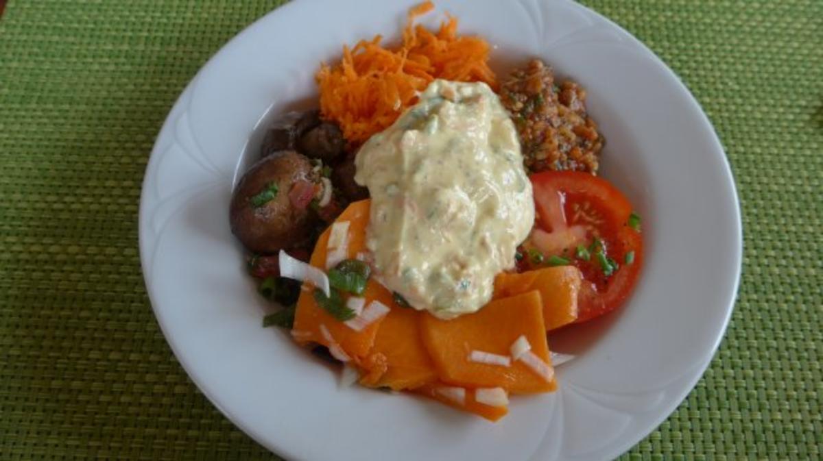 Bilder für Ein leckerer bunter Salat-Teller - Rezept