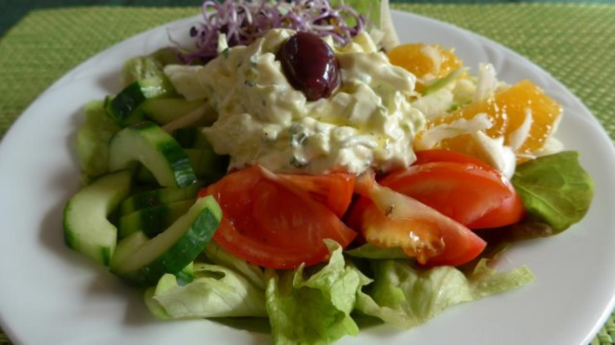 Salat : Bunter Salat-Teller - Rezept - Bild Nr. 2