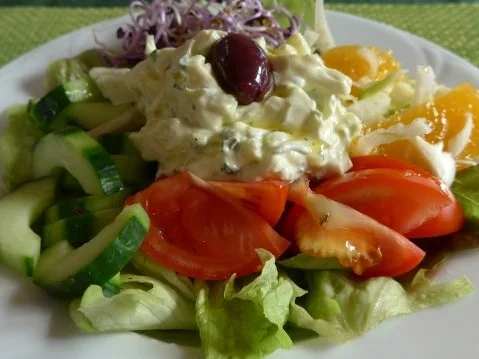 Rezept: Salat : Bunter Salat-Teller Bild Nr. 2 Salat : Bunter Salat-Teller - Rezept - Bild Nr. 2