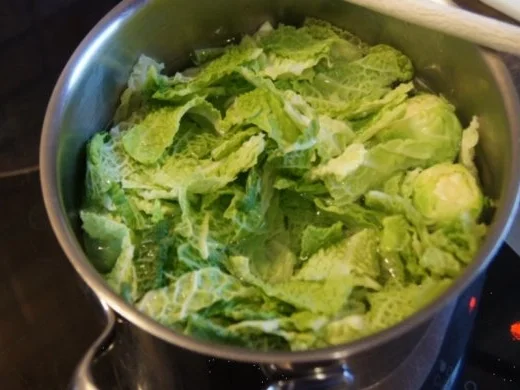 Schlemmerfilet mit Rosenkohl-Wirsing Gemüse und Sellerie-Kartoffelstampf - Rezept - Bild Nr. 4