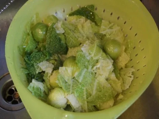 Schlemmerfilet mit Rosenkohl-Wirsing Gemüse und Sellerie-Kartoffelstampf - Rezept - Bild Nr. 7